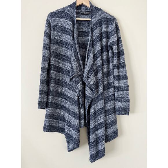 Barefoot Dreams Bamboo Chic Lite Calypso Cardigan Blue Stripe sm/med - Picture 1 of 4